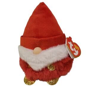 Christmas Gnome Ty Beanie Balls Gnorbie Christmas Plush NEW